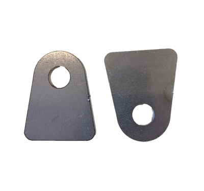 1.5" flat bottom panel mounting tab 1/8" thick Pair (2)